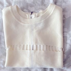 J.O.A. Sexy sweater shirt with zip up back